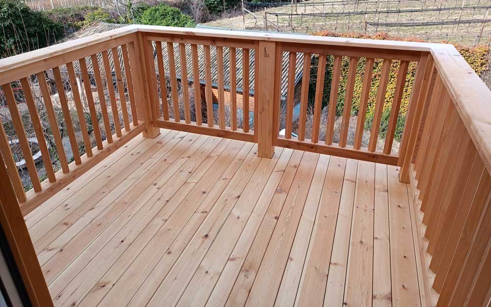 Balkon / Terasse aus Kiefer